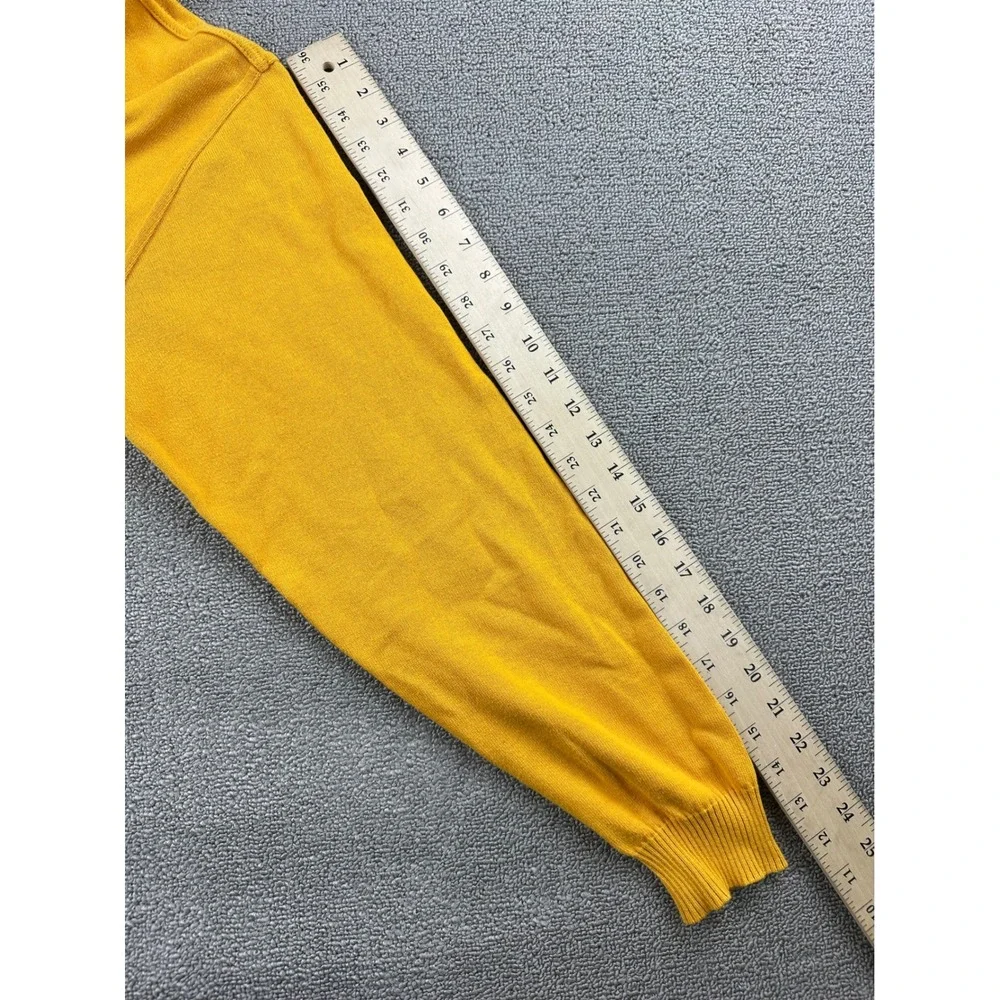 Paul & Shark Yachting Sweater Mens M Quarter Zip Yellow Watershed 100%‎ Cotton
